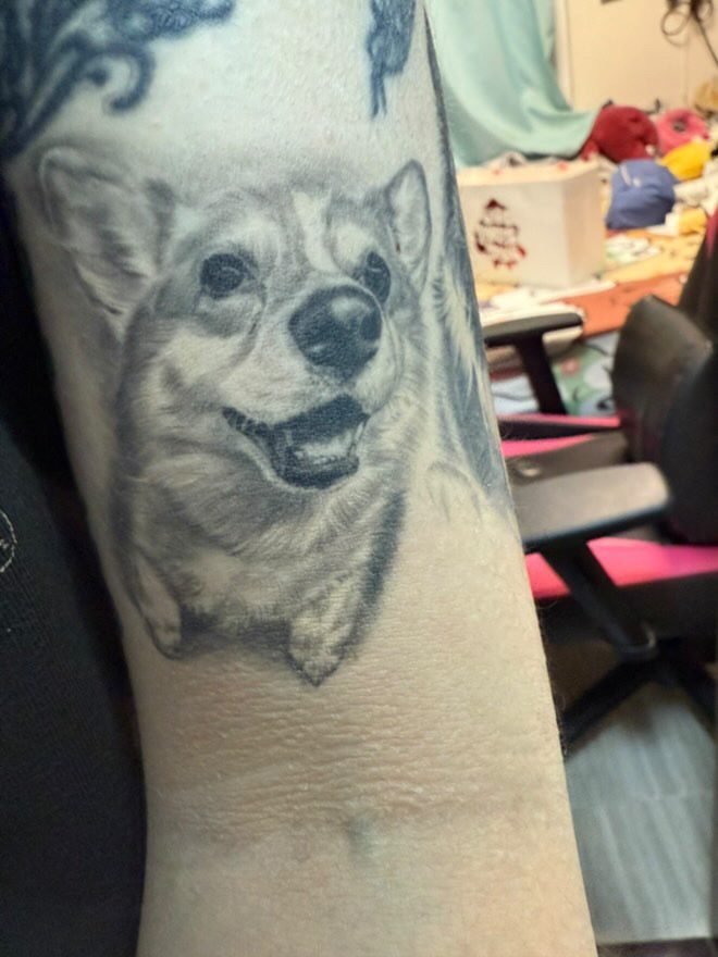 Tattoo by Dasha Chau, healed 2 months