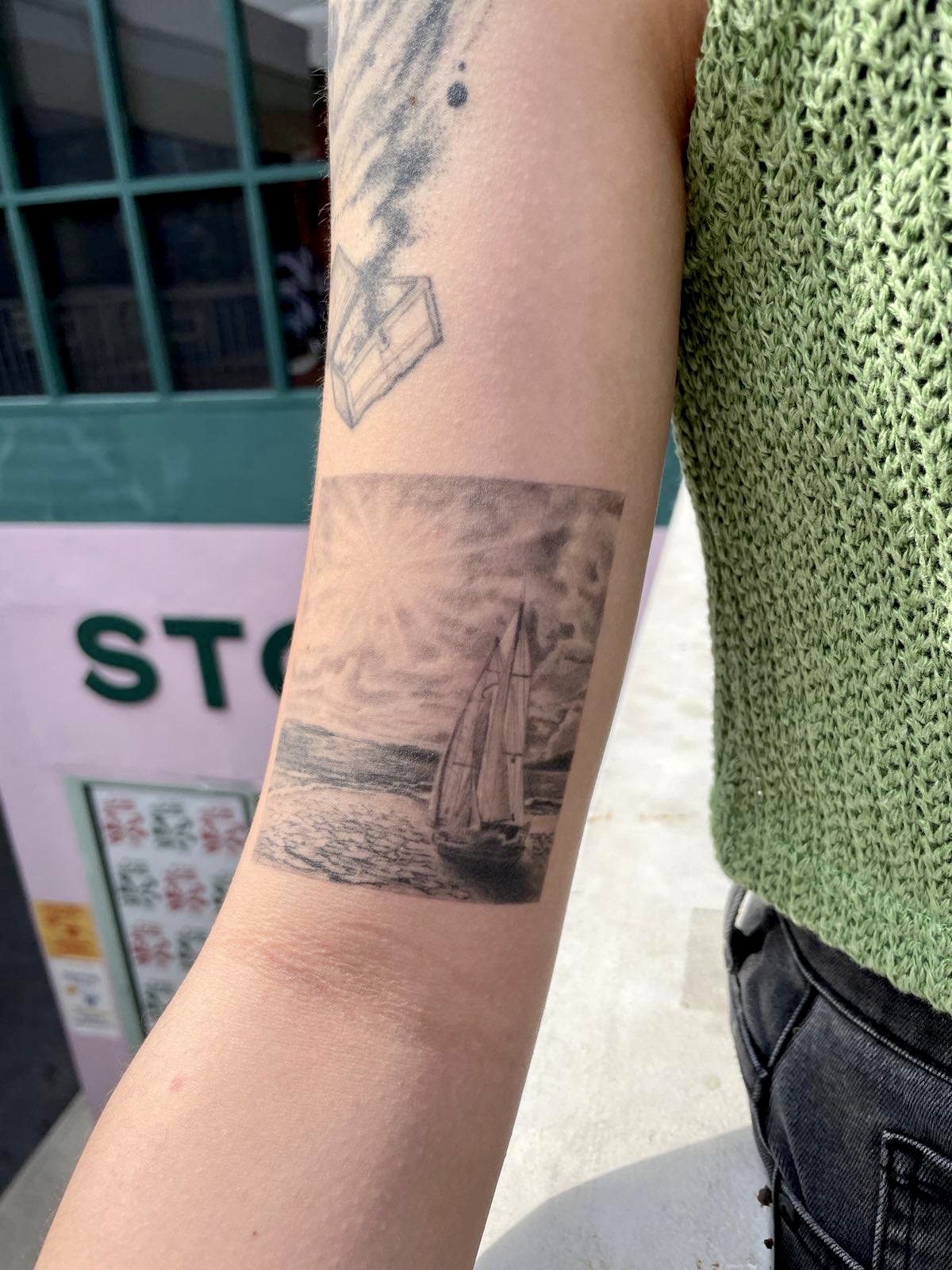 Tattoo by Dasha Chau, healed 6 months