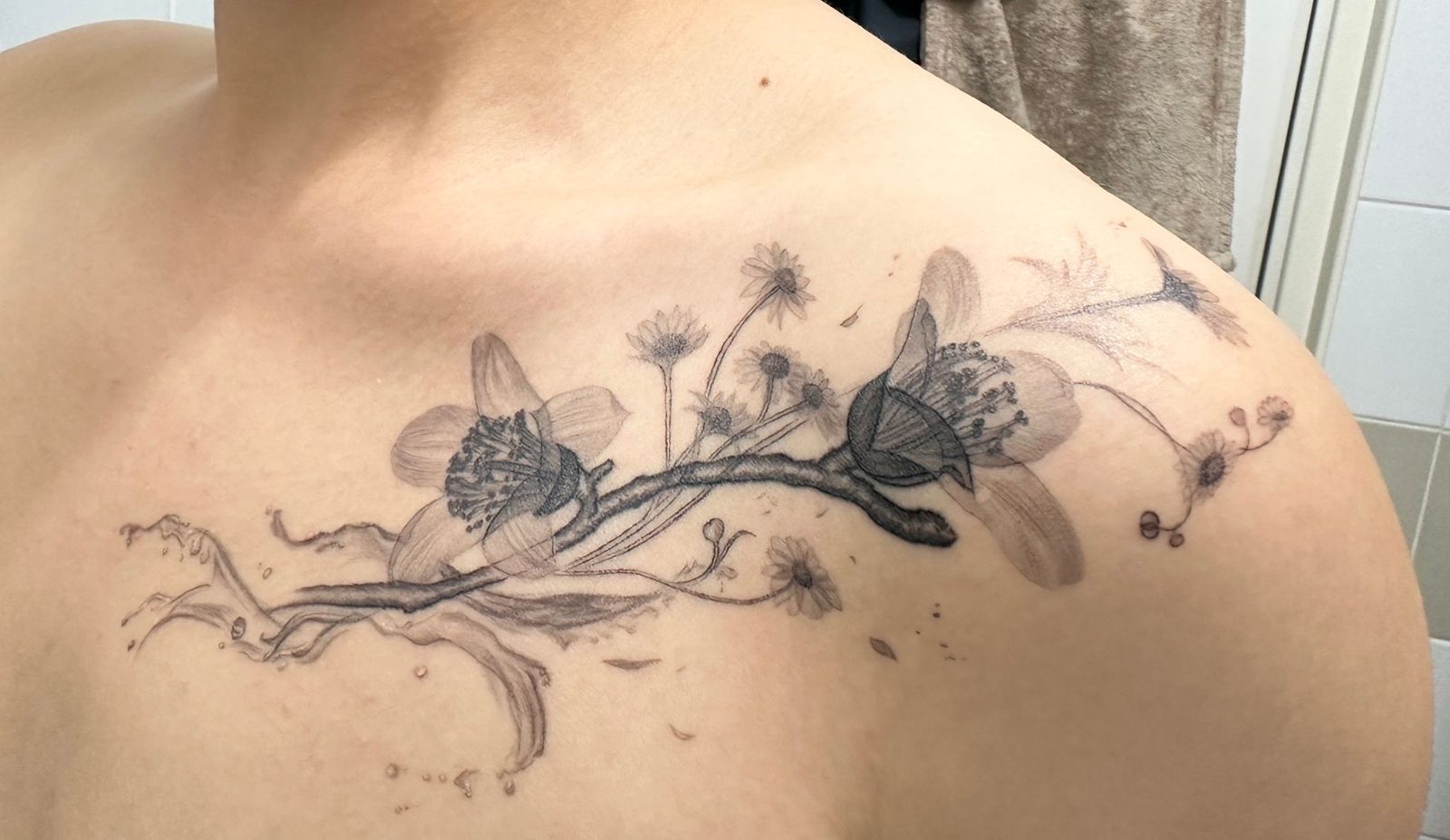 Tattoo by Dasha Chau, healed 1 month