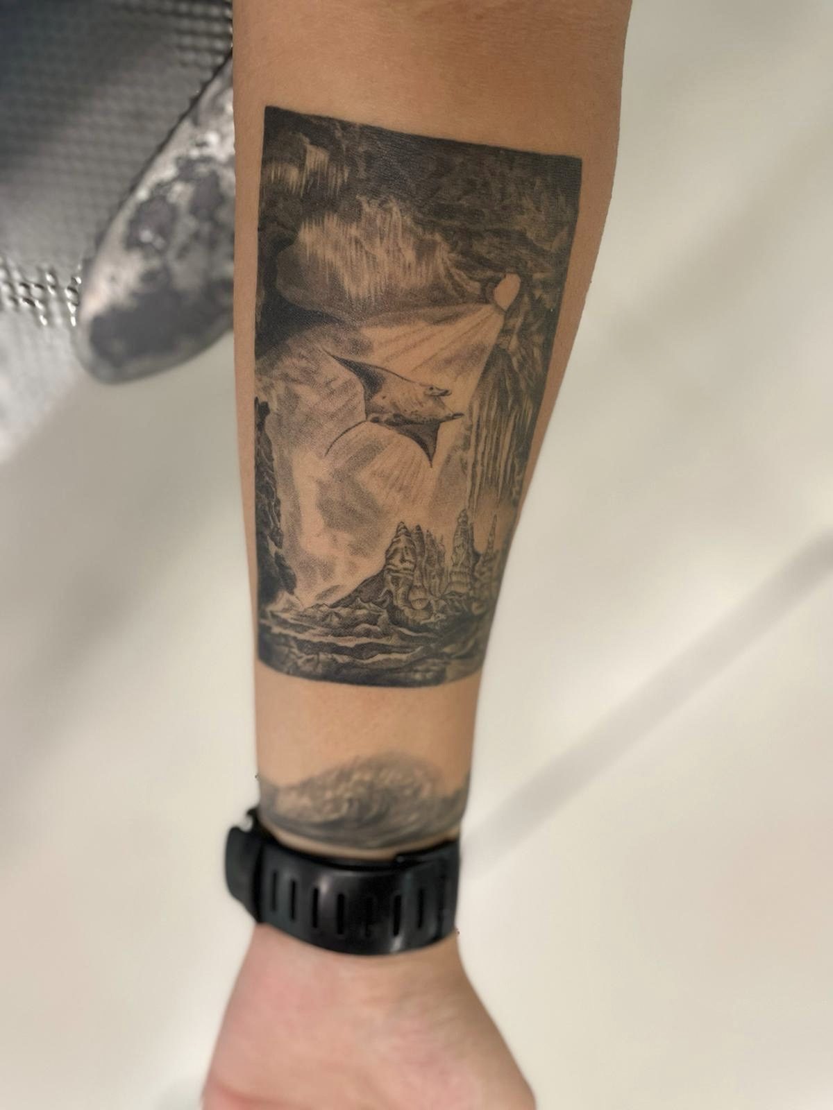 Tattoo by Dasha Chau, healed 3 months