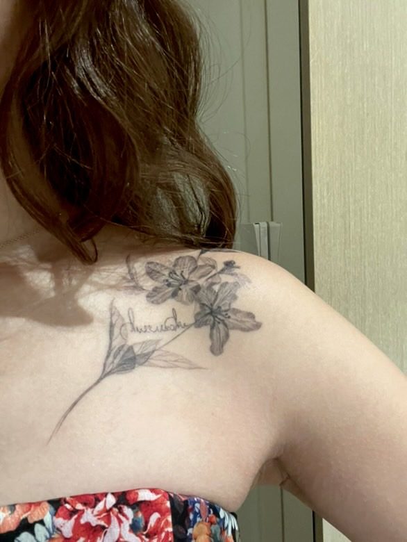 Tattoo by Dasha Chau, healed 1 month