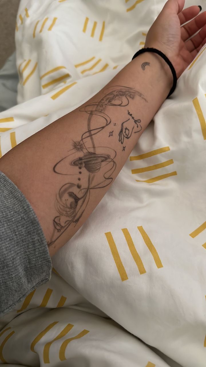 Tattoo by Dasha Chau, healed 3 months