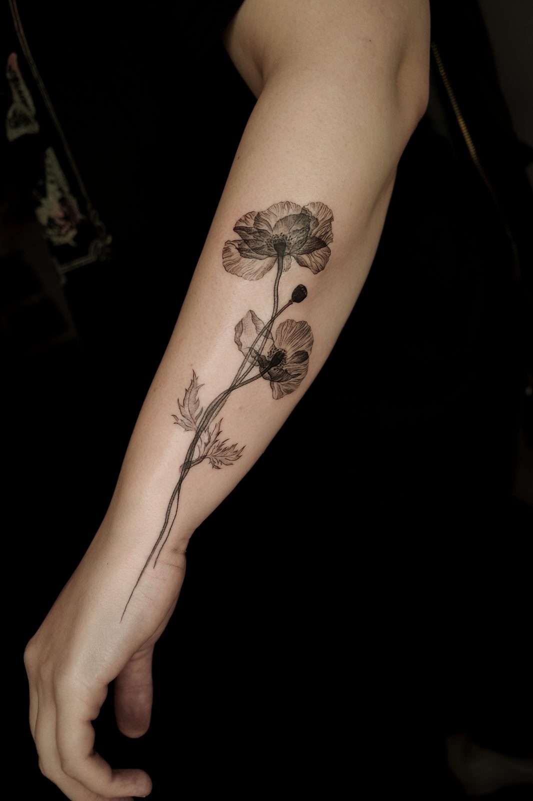 Fine line tattoo by Dasha Chau